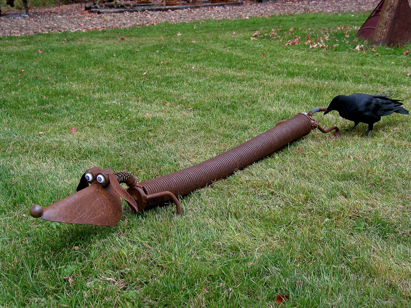weiner dog sculpture